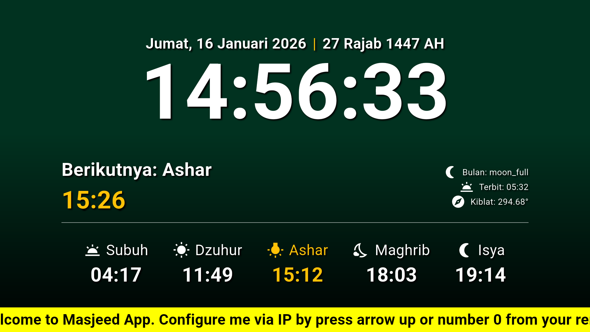 Prayer Times Slide